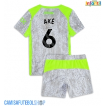 Camisa de time de futebol Manchester City Nathan Ake #6 Replicas 3º Equipamento Infantil 2025-26 Manga Curta (+ Calças curtas)